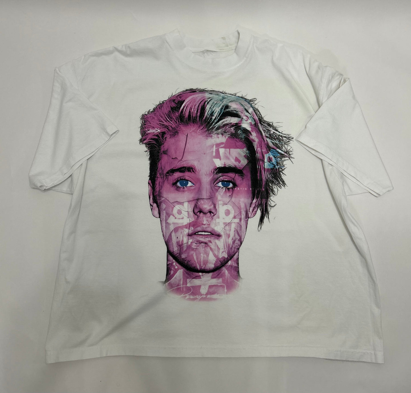 Big Face Biebs Oversized Multi Album Tee