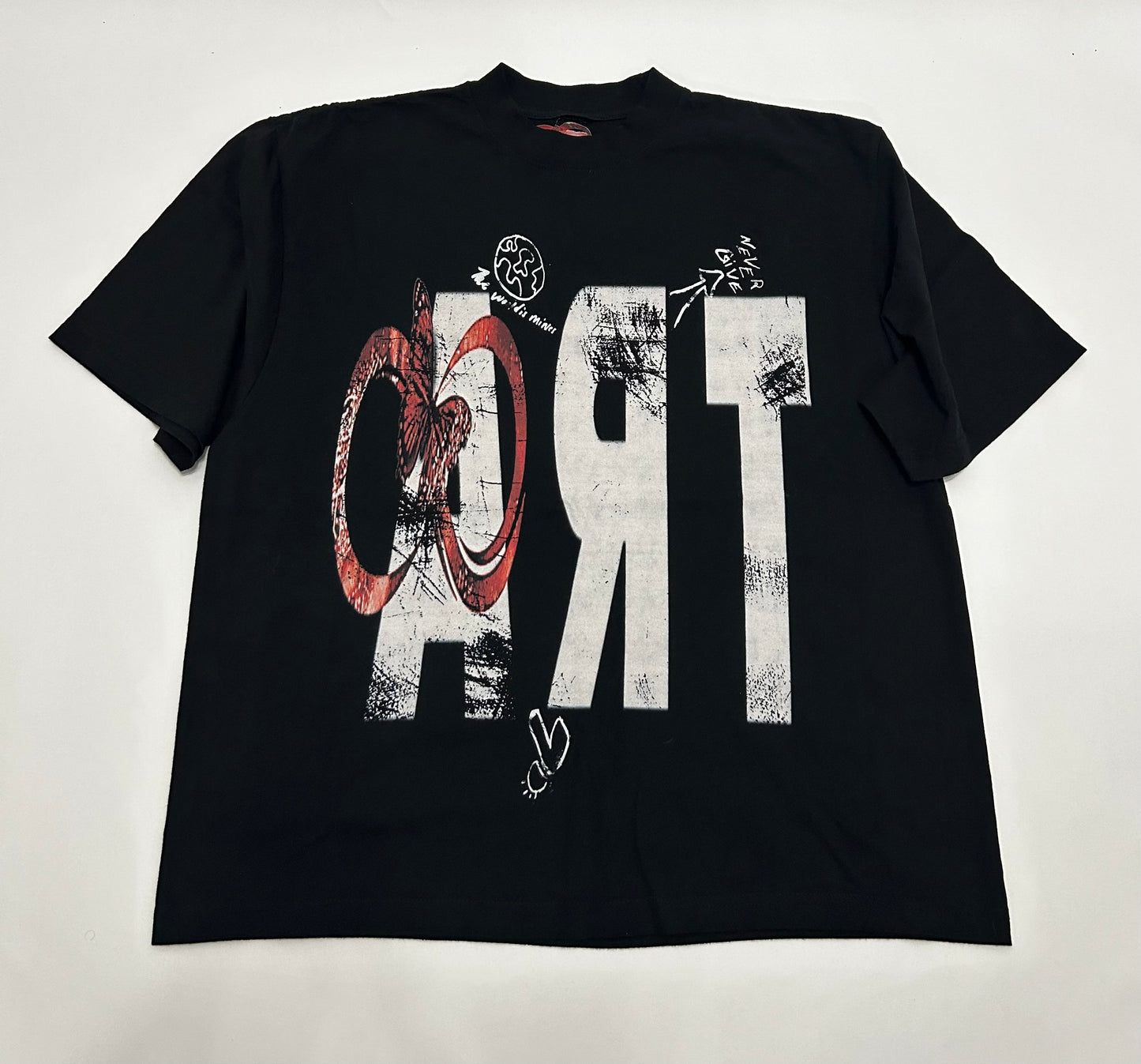 Infinite Art Tee Blk & Red