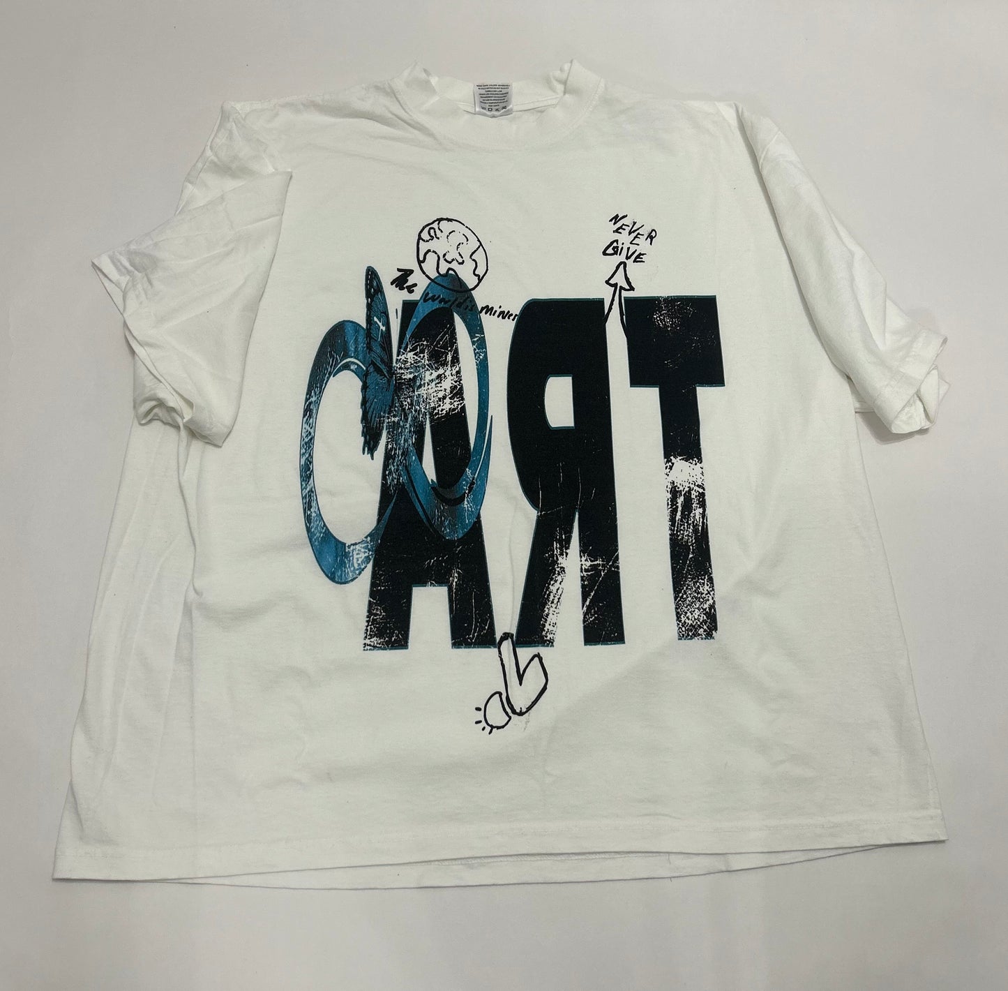 Infinite Art Tee White & Green