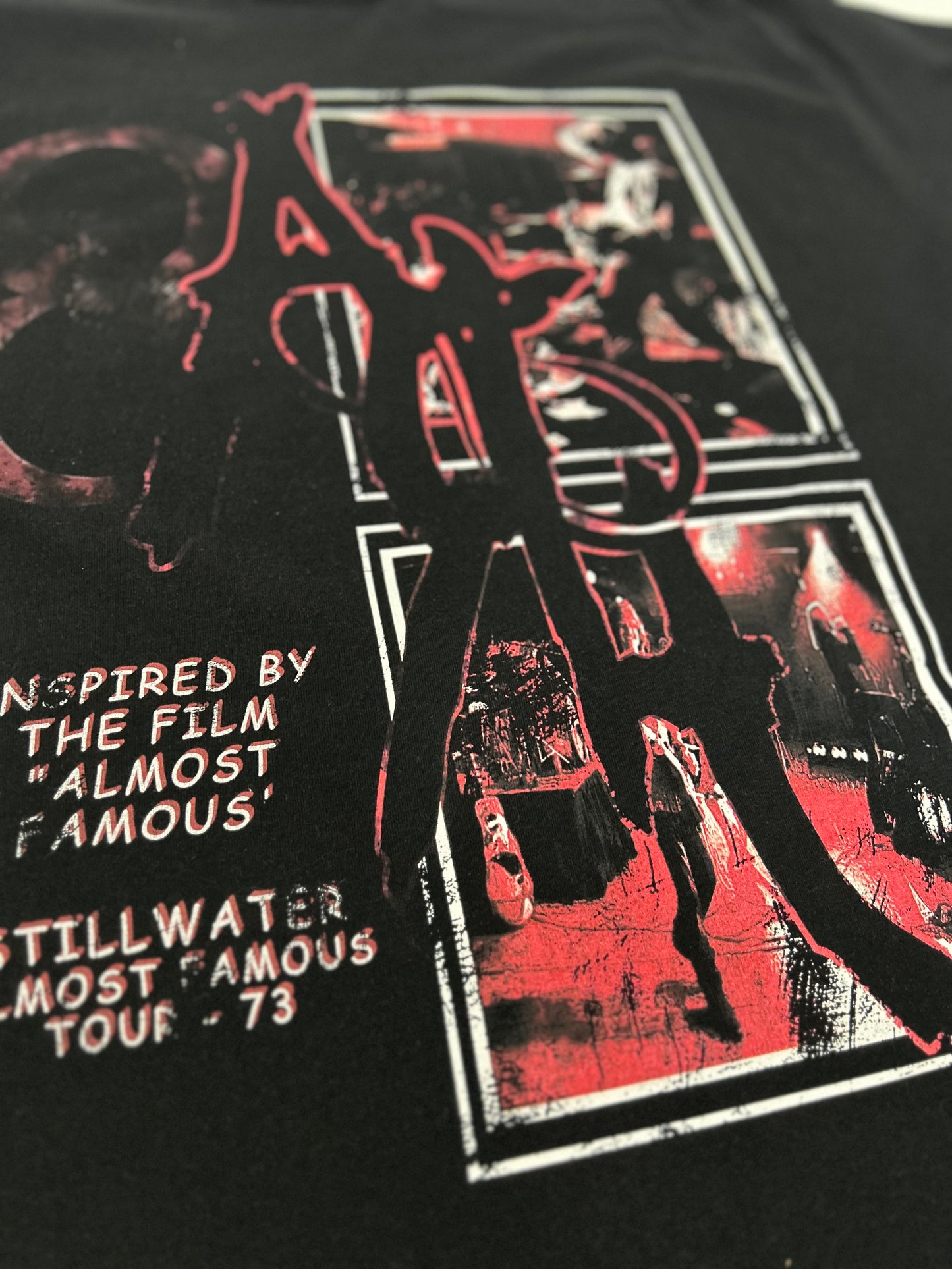 Almost Art Tee Blk & Red