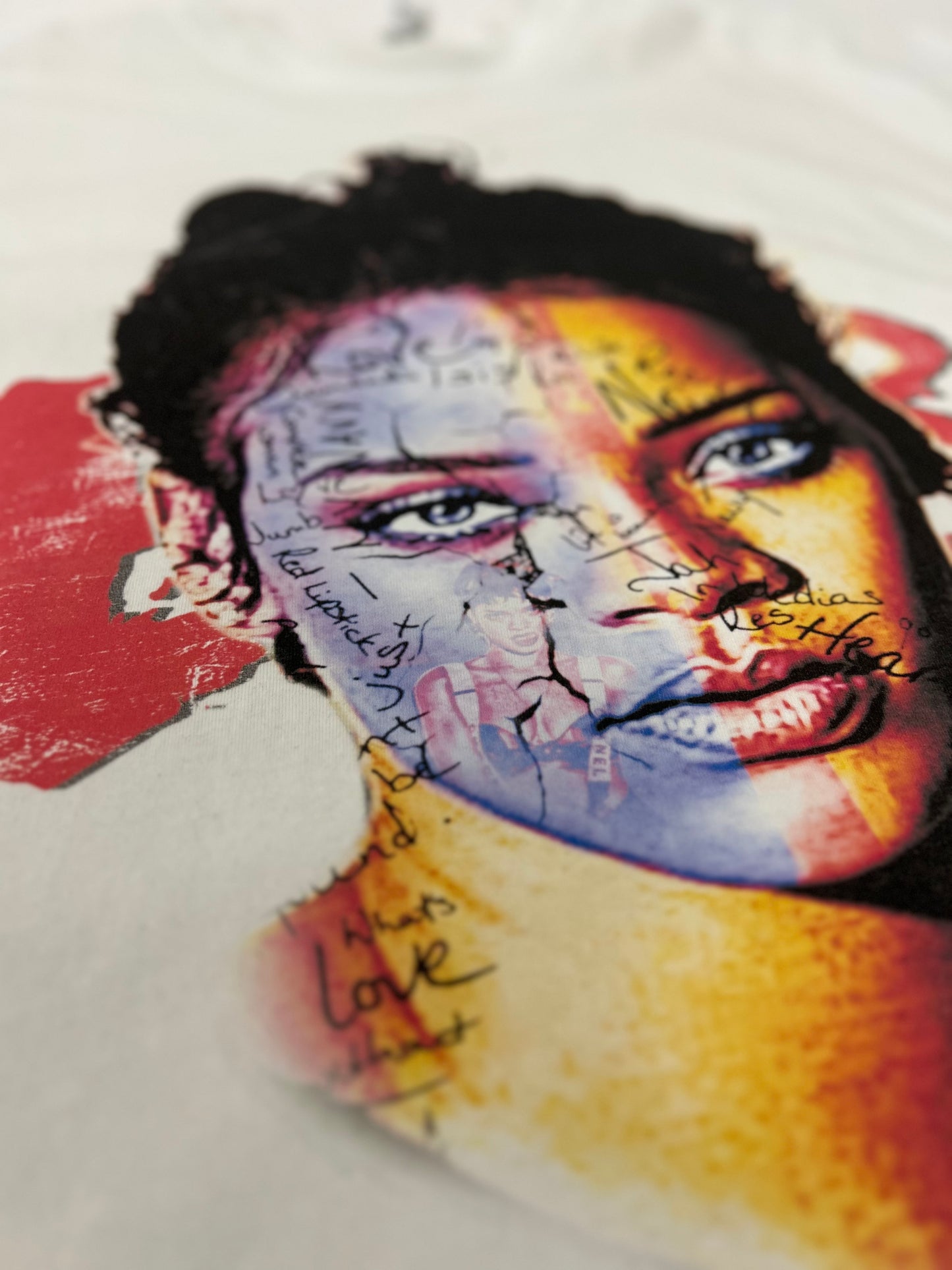 Big Face Oversized RiRi Graffiti Tee