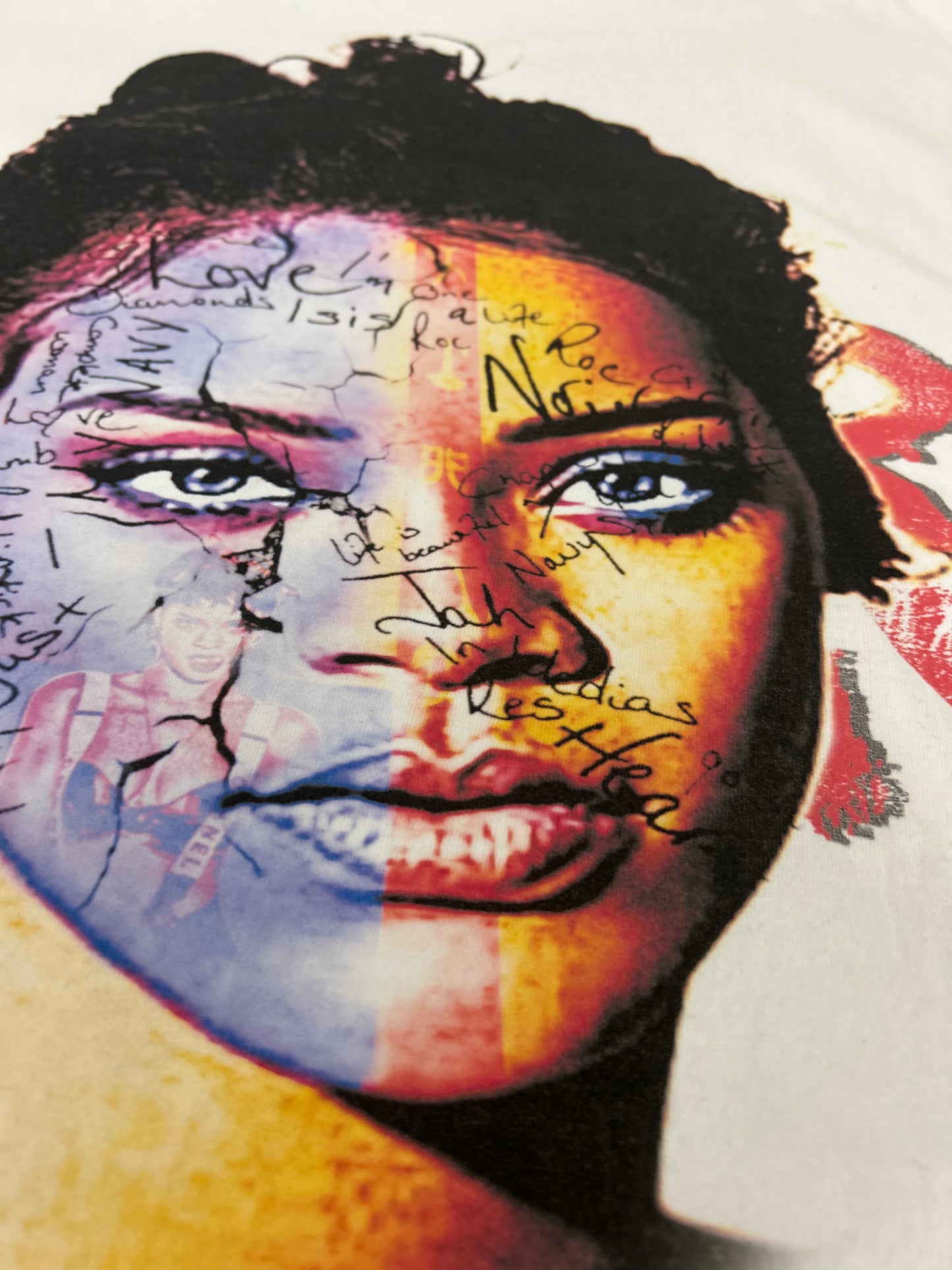 Big Face Oversized RiRi Graffiti Tee