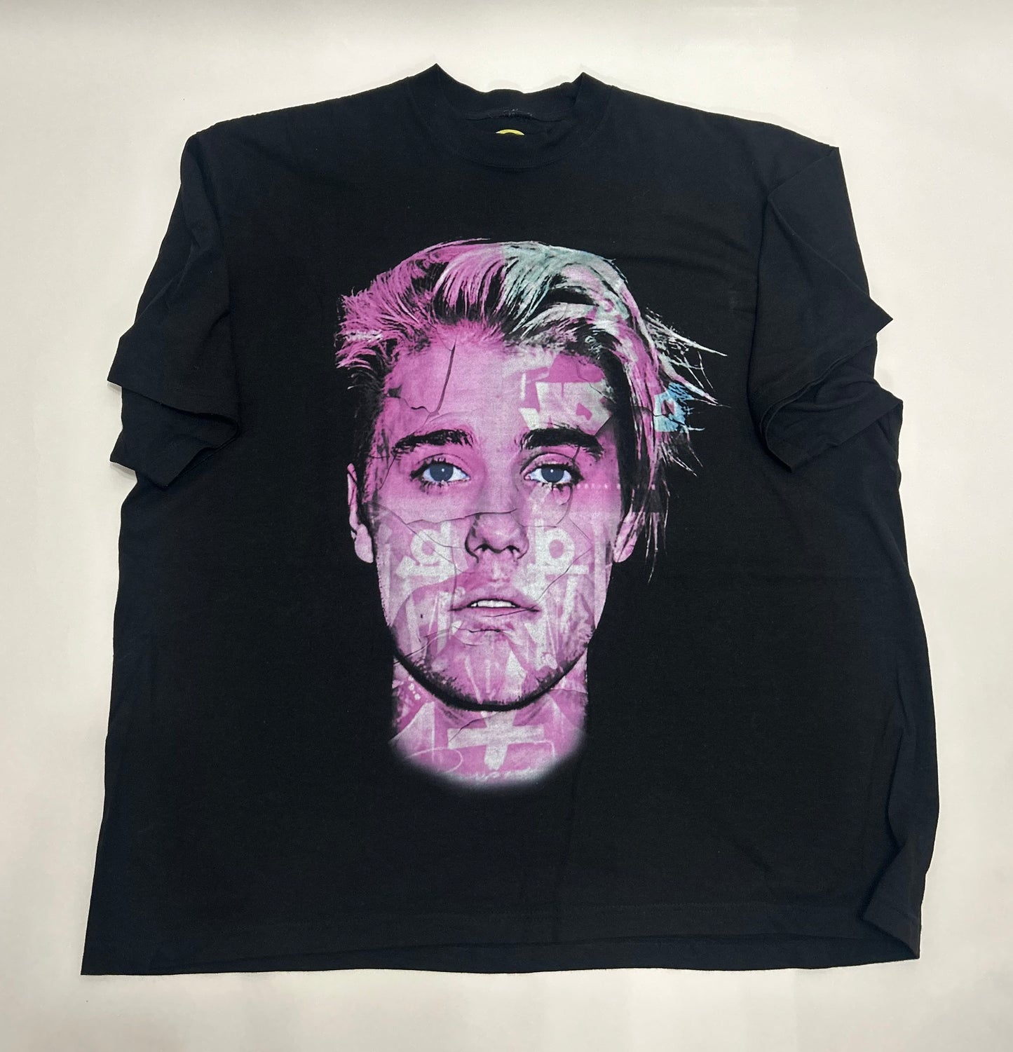 Big Face Biebs Oversized Multi Album Tee