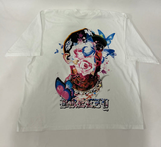 CB Breezy Big Face Oversized Floral Tee