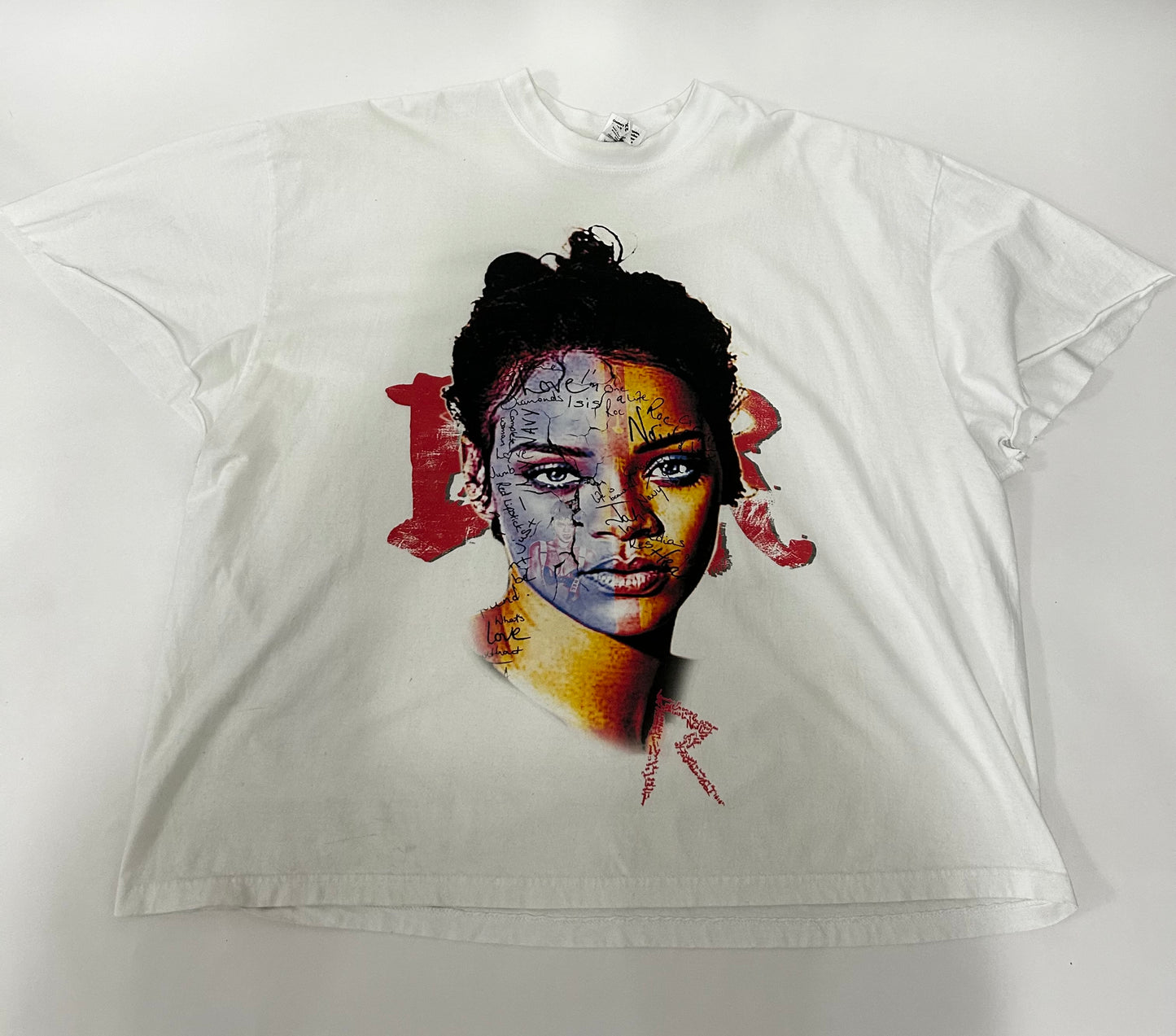 Big Face Oversized RiRi Graffiti Tee