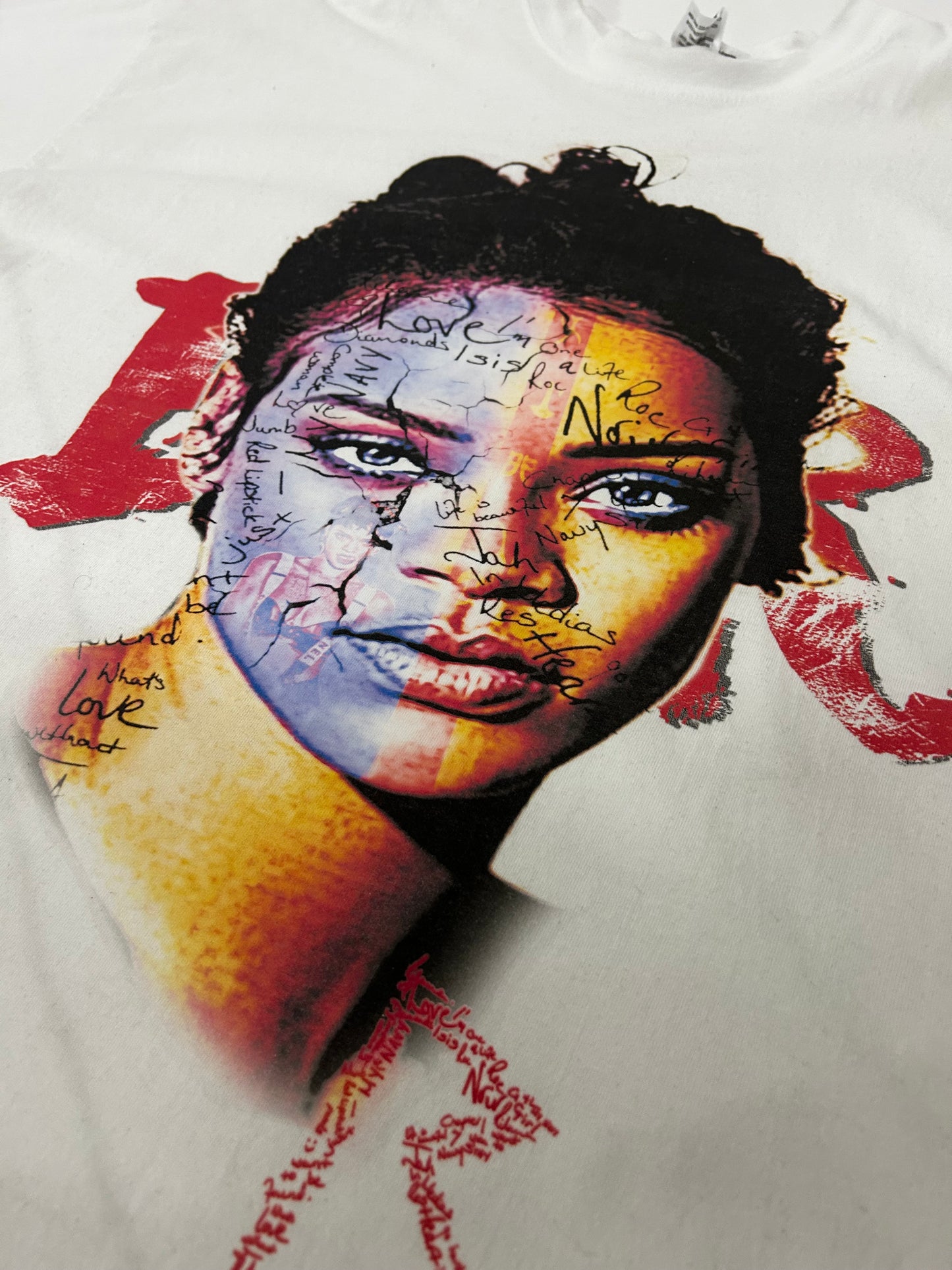 Big Face Oversized RiRi Graffiti Tee